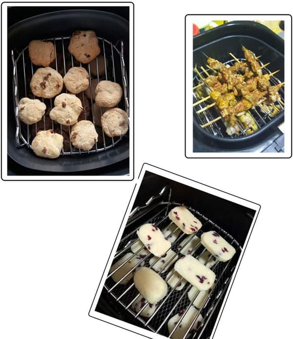 Airfryer dubbelskiktsställ airfryer tillbehör multifunktionsställ