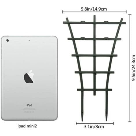 Espalier til indendørs planter – Sæt med 6 stabelbare espalier til indendørs klatreplanter – Små espalier til potteklatrere