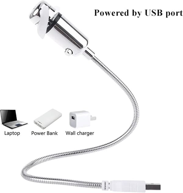 USB LED-fläkt, Mini Bärbar USB-driven Flexibel Kylfläkt med Strömbrytare för Stationär PC Dator Laptop Notebook Surfplatta