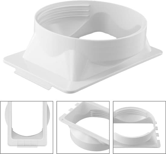 Bærbar Aircondition Udstødningsslange Adapter - 150 mm - Hvid