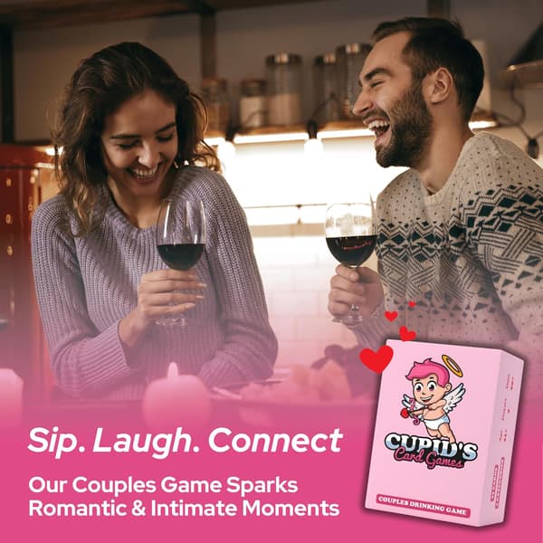 Cupid Solitaire - Endast för vuxna par Drickspel Dejtkväll - Sovrumsspel för par - Alla hjärtans dag presentidéer