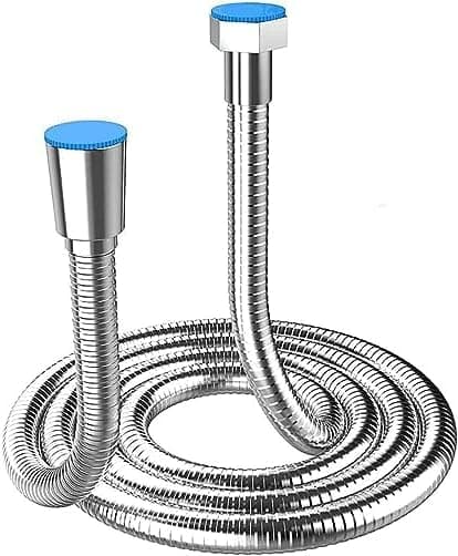 Duschslang 1,5 m flexibel duschslang i rostfritt stål universal anti-twist kryptering explosionssäker slang.
