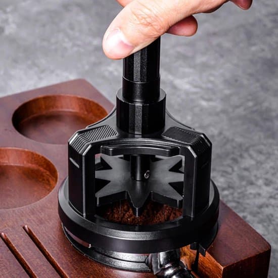 Kaffetamper - Manuell Tamper - Magnetisk Kaffedispenserverktøy - Kaffemaskintilbehør - Sklisikker Nålrører - Benkeplate - Arbeidsstasjon - 51 mm