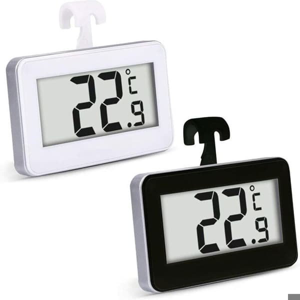 2 elektroniska termometrar för hemkylskåp, stor digital display