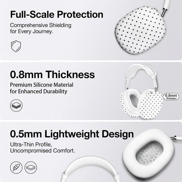 Silikonskyddsset för AirPods Max 2 - Full täckning