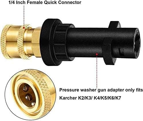 1/4\" Mässing Snabbkoppling Adapter för Karcher K2-K7 – Högtryckstvätt Pistolkoppling