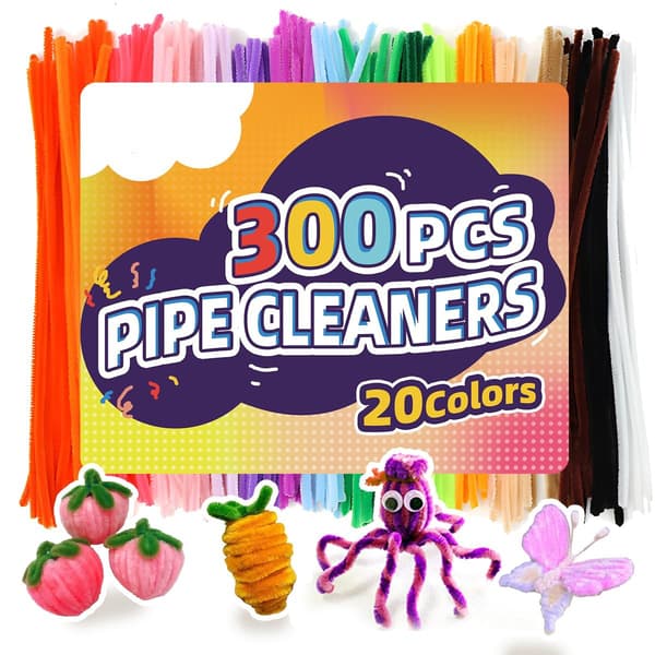 43Chenille-stjälkar för hantverksmaterial (30cm*6mm)