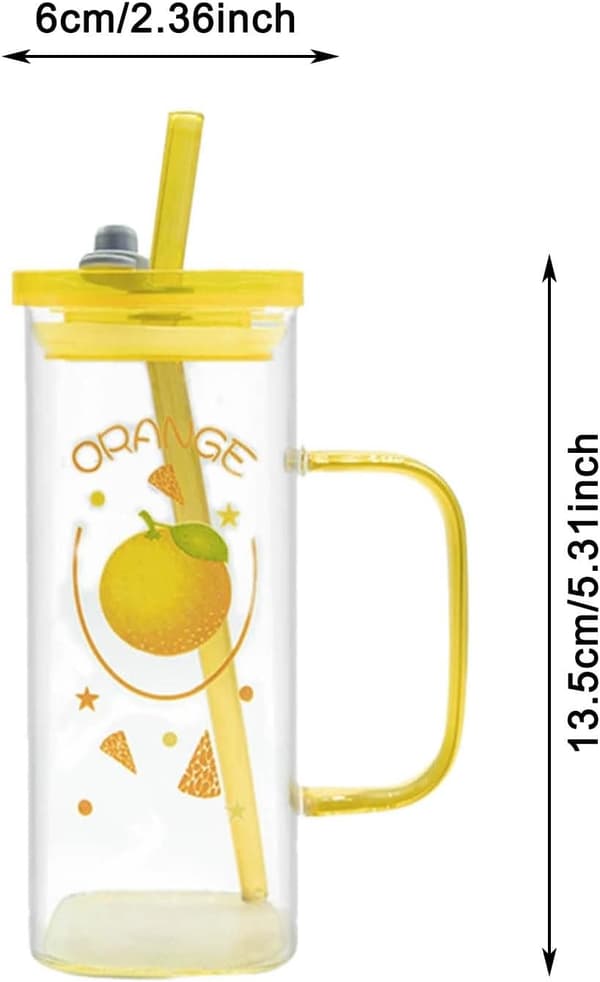 Dricksglas med rosa rosett 415 ml, söt mugg med lock och sugrör, iskaffeglas för vardagsbruk och presenter