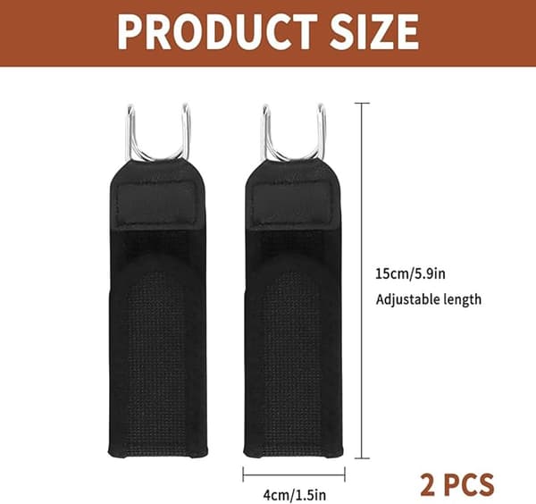 Bälte – 2-pack – Spännlöst bälte – Med metallkrok – Elastiskt bälte – Justerbart – Spännlös osynlig elastisk rem – Unisex – Svart