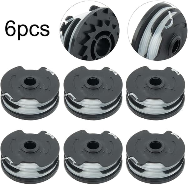 Spole til Parkside Akku Plæneklippere til PRTA 20-Li A1 B2 C3 Auto Feed Erstatning 1,6 mm Nylon Line (6-PAK)