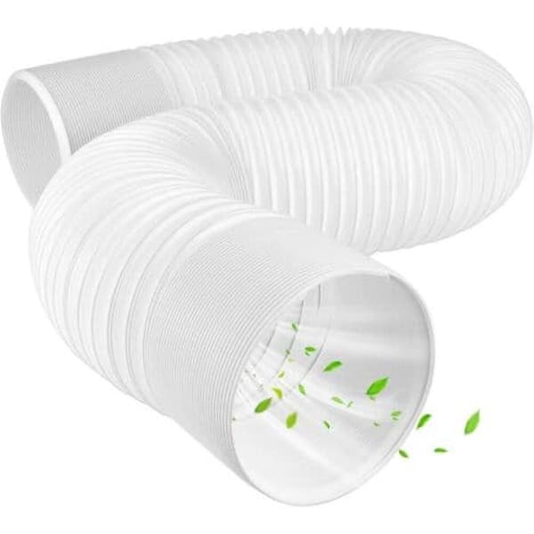 Avgasslang för portabel luftkonditionering – Längd 3 m – Diameter 150 mm – Ståltråd och polypropen – Vikbar och utdragbar