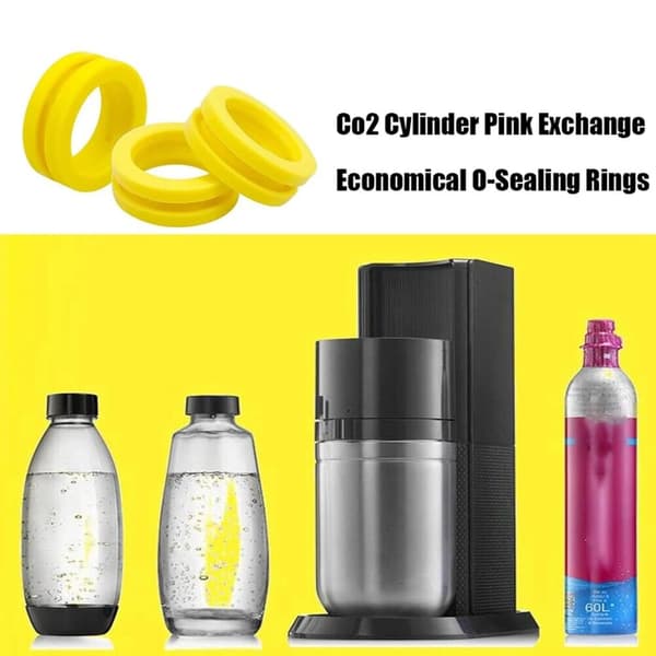 Ringpackning för O-ring Soda Machine Marker Exchange Duo Terra Art Crystal 3.0 Quick Connect CO2-cylinder 3-pack SFM871