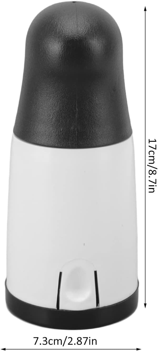 Roterbart ostrivjärn med halkfritt handtag och avtagbar topp.