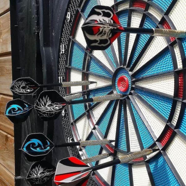 Dart sæt 12-pak bløde pile med bløde spidser til elektronisk dartskive med ekstra 42 dart flights og 100 sorte plastik pile