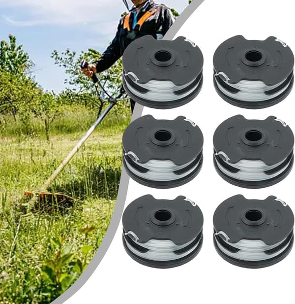 Spole til Parkside Akku Plæneklippere til PRTA 20-Li A1 B2 C3 Auto Feed Erstatning 1,6 mm Nylon Line (6-PAK)