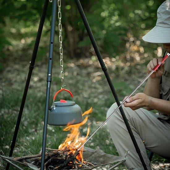 Infällbar blåsrör lägereld blåsare grill och eldstadsverktyg infällbar eldstarter högtrycksluftblåsrör bärbar för camping grillning