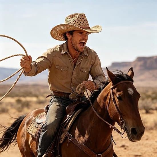 Cowboyhat – Sammenfoldelig solhat med bred skygge og hagerem – Westernstil til strand, rejser og camping – Brun