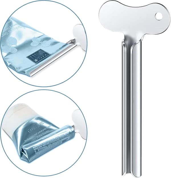 Tandpasta Squeezer 12 stk. Metalrør Squeezer Nøgle Rustfrit Stål Tandpasta Rullerør Vrider til Maling Creme Kosmetik og Hårfarve