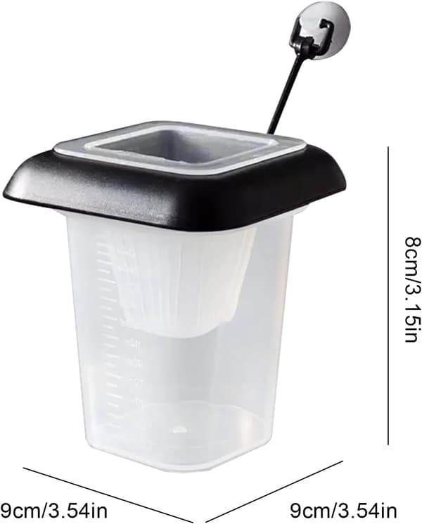 3-i-1 Akvarium Flydende Ring, Fiskefoderdispenser, Akvatisk Tilbehør til Guppyer og Cichlider.