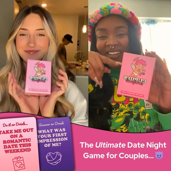 Cupid Solitaire - Endast för vuxna par Drickspel Dejtkväll - Sovrumsspel för par - Alla hjärtans dag presentidéer