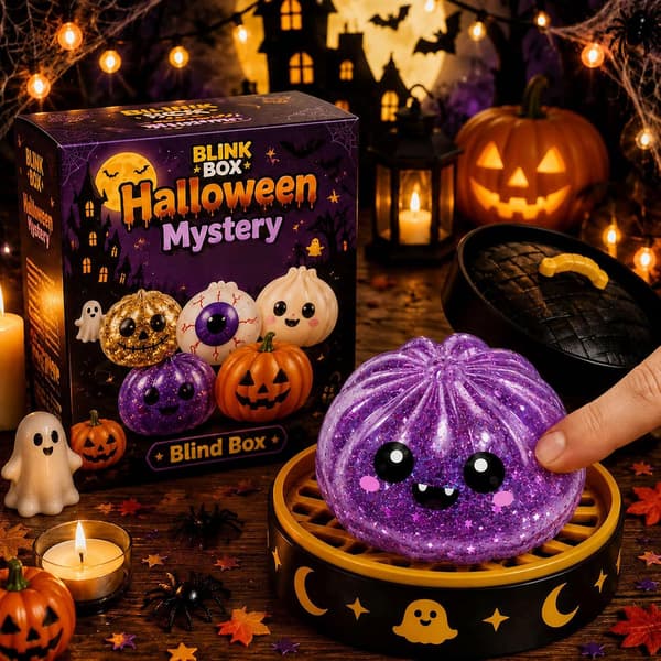 Halloween Spooky Ghost Dumpling, Dumplings Squish med Steamer Stressbolde Stressaflastning Fidget Sensorisk til Helligdags- og Fødselsdagsgaver, 5 stk.