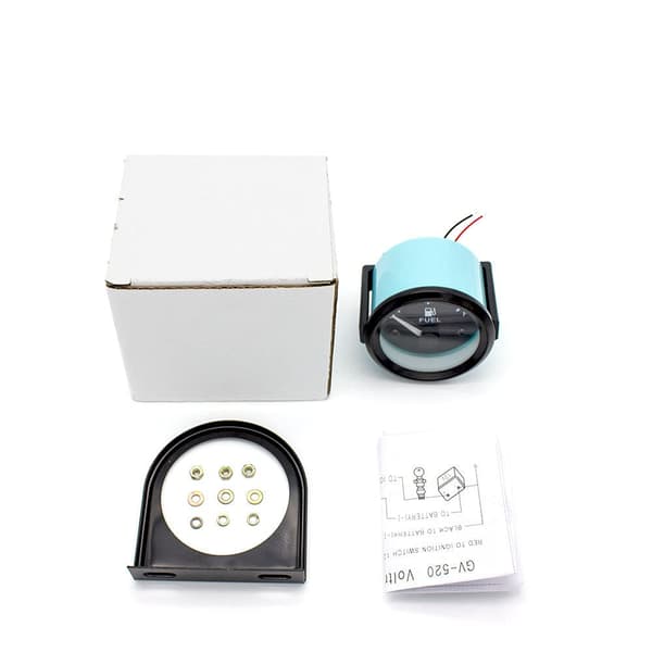 Linkong 12v 2In 52mm Volt Spænding Universal Pointer Måler Voltmeter Bil Auto Måleområde 8-16v LED Lys urskive