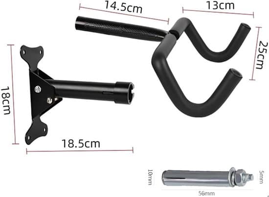 Cykelställ – Väggmonterat Cykelställ – Rostbeständigt Stöder 30 kg – Justerbar Styrvinkel – Infällbart Väggmonterat Cykelställ