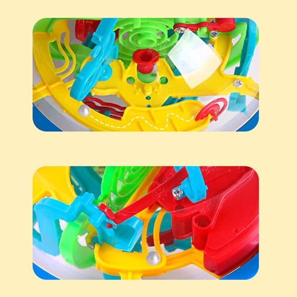 Universal Leksaker Labyrintboll Pusselspel — 3D Interaktiv Hjärngympa Labyrint