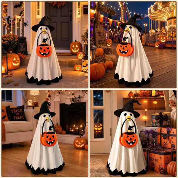 Halloween Veranda Gåseoutfit med Slikpose Passer til 23\" Statue Udendørs Indretning
