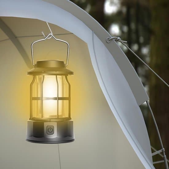 Campinglykter – LED-campinglykter – Bærbare campinglys – 2-pakning – Justerbar lysstyrke – Vanntett – Ideell for camping, utendørsaktiviteter