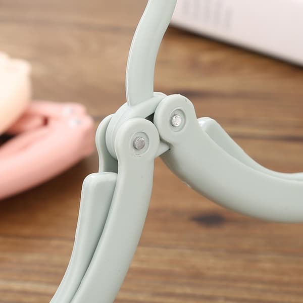 Resefällbar galge Hushåll Multifunktionell Bärbar Galge (Blå Rosa Grön Beige)