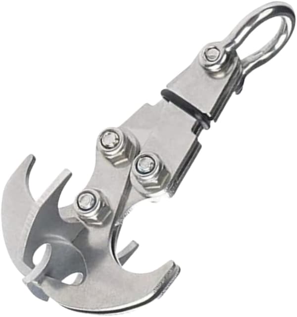 Grappling Gravity Hook Overlevelseskarabinkrok Rustfritt Stål Multifunksjonelt Rednings-EDC-verktøy Taktiske Nøkkelringer for Utendørs Klatreutstyr