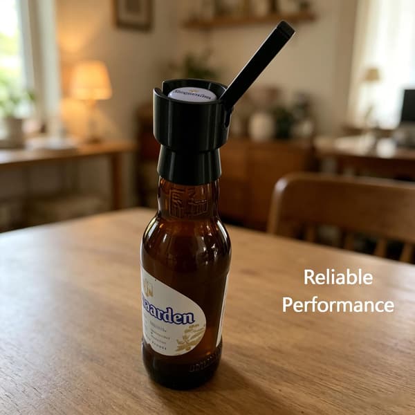 Flasklockskastare Flasköppnare Flasklocksskjutare för olika ölflaskor 3D-printad lockbläster för öl-, läsk- och vinflaskor Perfekt (500 ml)