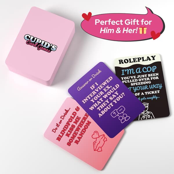 Cupid Solitaire - Endast för vuxna par Drickspel Dejtkväll - Sovrumsspel för par - Alla hjärtans dag presentidéer