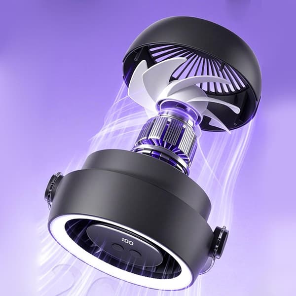 Genopladelig Bordventilator Kraftfuld Genopladelig Sommer Must-Have