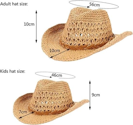 Cowboyhat – Sammenfoldelig solhat med bred skygge og hagerem – Westernstil til strand, rejser og camping – Brun