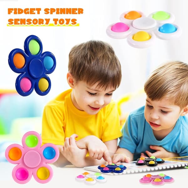 10 st Fidget Spinners Sensoriska Fidget-leksaker för barn & elever, klassrumsbelöningar, kalasartiklar, skolpriser & små presenter