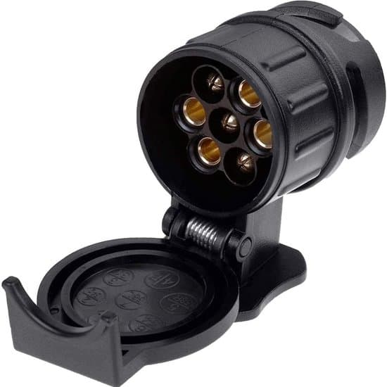 2026 Ny Universal Adapter - 13 til 7 ben - Trailerstik - Traileradapter - Stikadapter - Gave til far - Sort