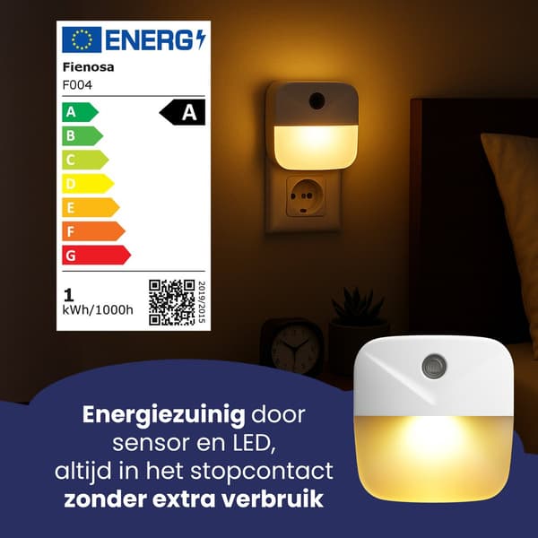 2-pack plug-in nattlampa med skymningssensor varmvit för barnrum