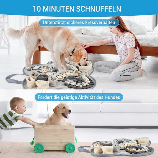 Hundsniffmatta smart hundleksak halkfri smart leksak tryckbeständig sniffmatta stor och liten hundlekmatta.