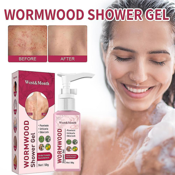 Malört Shower Gel Naturliga ingredienser Anti Itching Reparation Body Wash