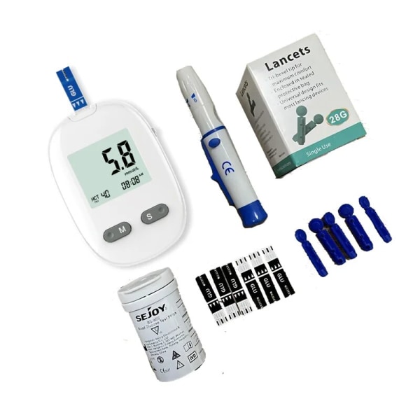 OEM&ODM Glucométro Code Free Diabetes Machine Tillbehör till blodsockerinstrument, testpapper, punkteringsnål