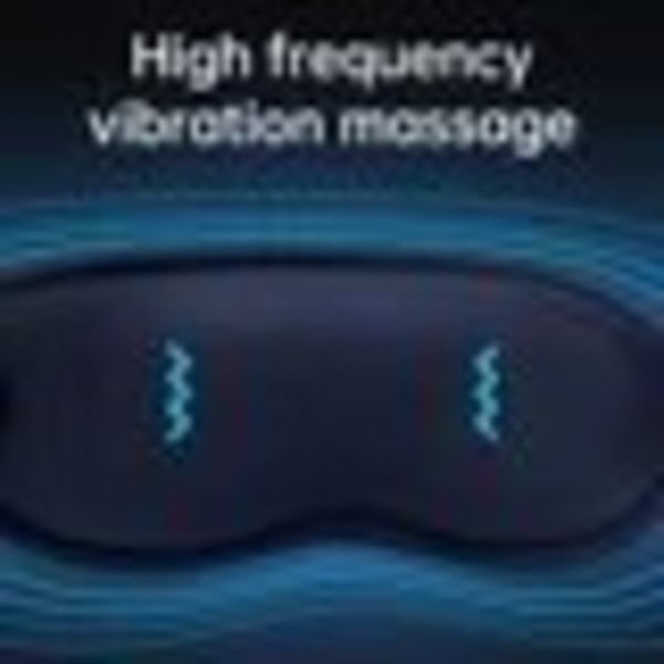 Ögonvård Sömnmask Uppladdningsbar sladdlös ögonmassageapparat med värme och vibrationer Iskallt uppvärmda ögonmasker för ögonavslappning Förbättra sömnen