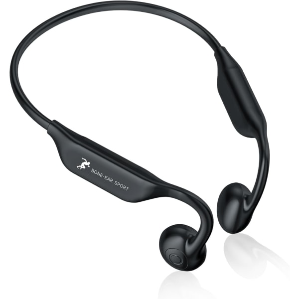 5.2 Bluetooth trådlöst headset Headset med mikrofon öppen, IP67 vattenkörning, jogging, löpning, cykling svart