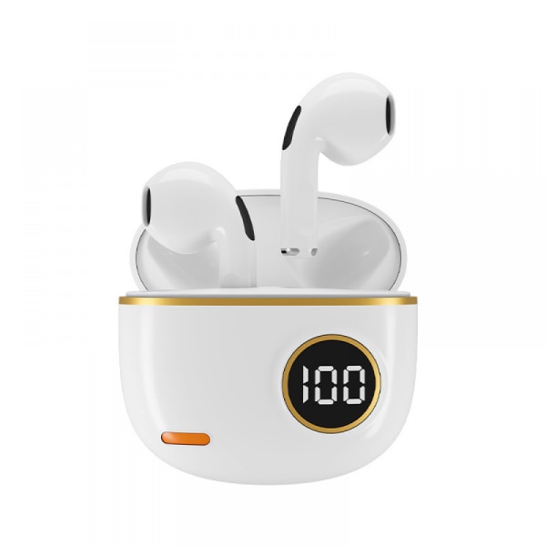 Lång batteritid Intelligent digitalt trådlöst i örat högt färgvärde Mini Bluetooth -headset Vit