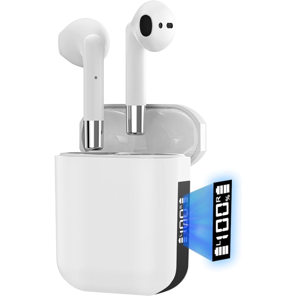 Bluetooth hörlurar, Bluetooth hörlurar med pekkontroll, trådlösa sporthörlurar med USB C snabbladdning, trådlösa stereohörlurar med mikrofon
