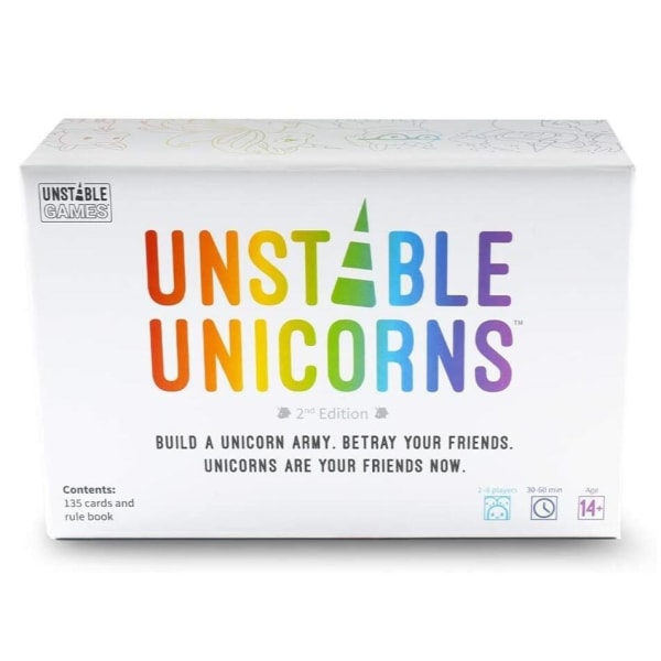 Unstable Unicorn Solitaire Game Set - Strategispel för vuxna, brädspel för tonåringar och festspel