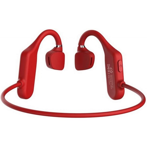 Trådlös Bluetooth Aube Driving, Morechoice Cykling Bluetooth Stereo Bluetooth Headset 5.3 för löpning Gym Hot Sun Red