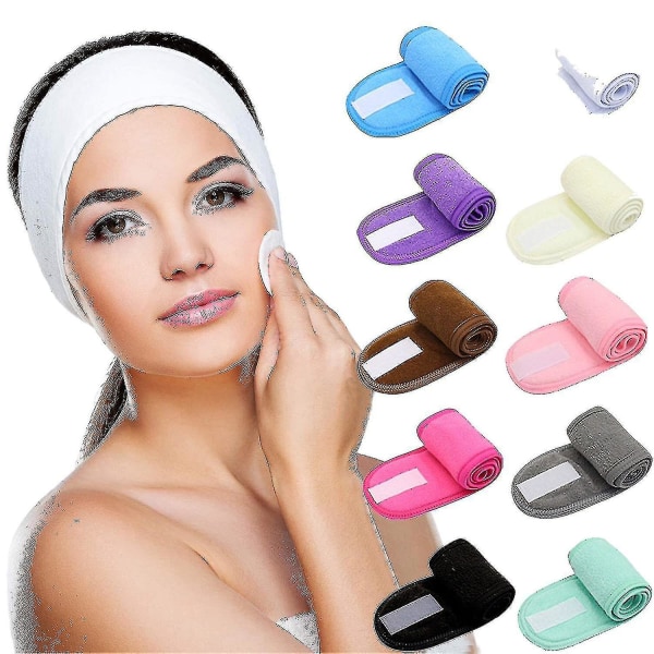 Makeup Hårband för lösögonfransförlängning Tvätta ansikte Spa pannband med klibbigt tejp Skönhetsfabrikat