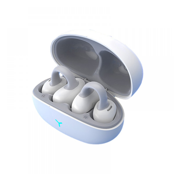 Open Ear Clip Bluetooth 5.3 trådlösa sporthörlurar, trådlös laddningsbox